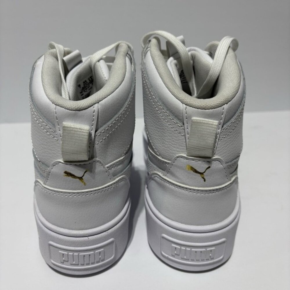 Puma Women’s Rebelle Mid Sneakers White, Size 9.5 M - Picture 4 of 6